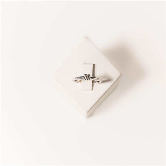 Anello Monaldi Gioielli Donna in Oro bianco Diamante 0.18 Ct AS1601-DAV - AS1601-DAV